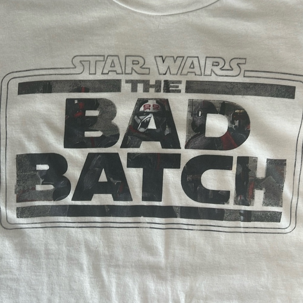 Star Wars Bad Batch Tee Shirt White Size L